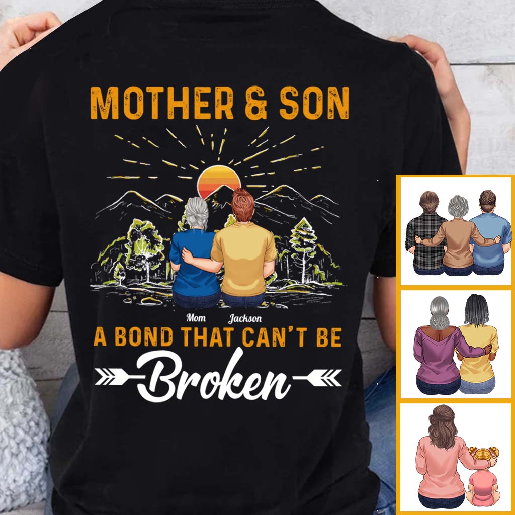Mère et fils : un lien indéfectible - T-shirt et sweat à capuche personnalisés pour maman