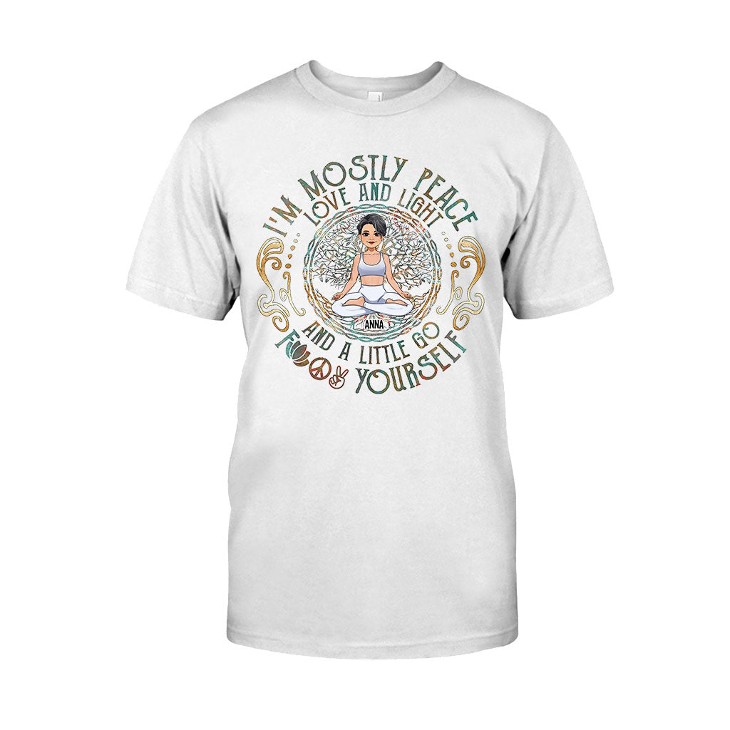 I'm Mostly Peace - Personalized Yoga T-shirt And Hoodie