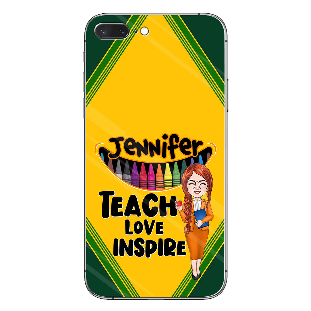 Teach Love Inspire - Personalized Teacher Phone Case
