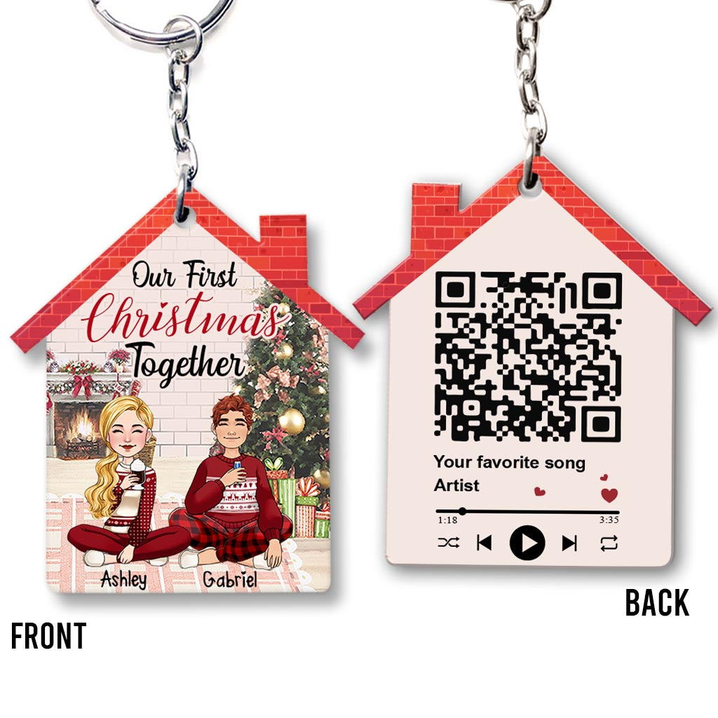 Ensemble pour toujours - Porte-clés personnalisé pour couple