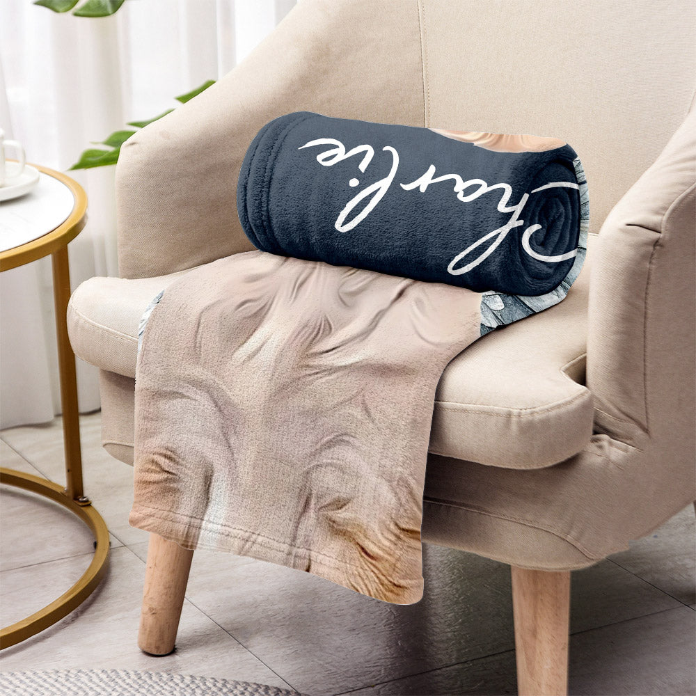 Couverture personnalisée Ailes d'ange pour chien et chat - Cadeau idéal pour les amoureux des chiens et des chats, ou pour ceux qui ont perdu leur animal -