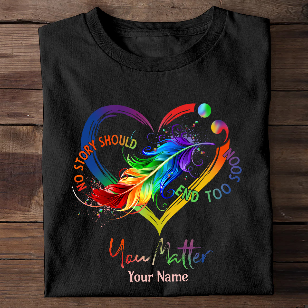 Votre vie compte - T-shirt et sweat à capuche personnalisés pour la prévention du suicide