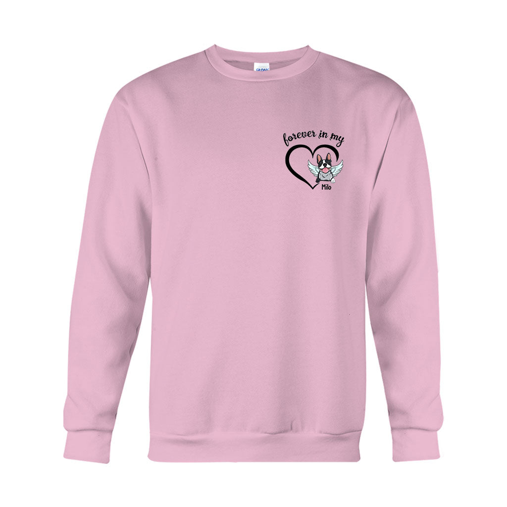 À jamais dans mon cœur - T-shirt et sweat à capuche personnalisés pour chien