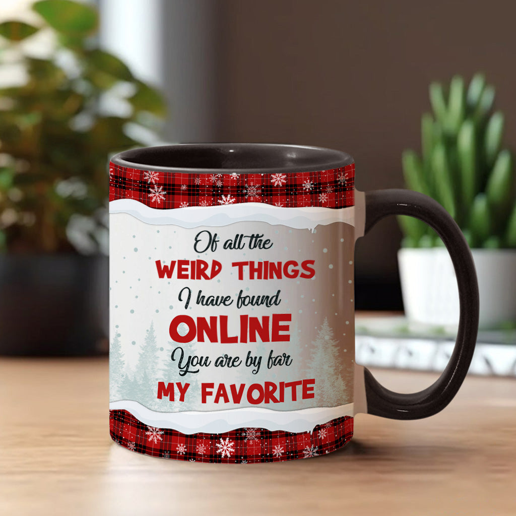 De toutes les choses étranges - Mug personnalisé pour couple