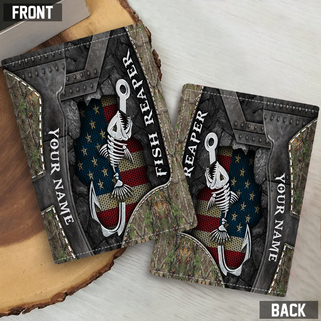 Fish Reaper - Porte-passeport de pêche personnalisé