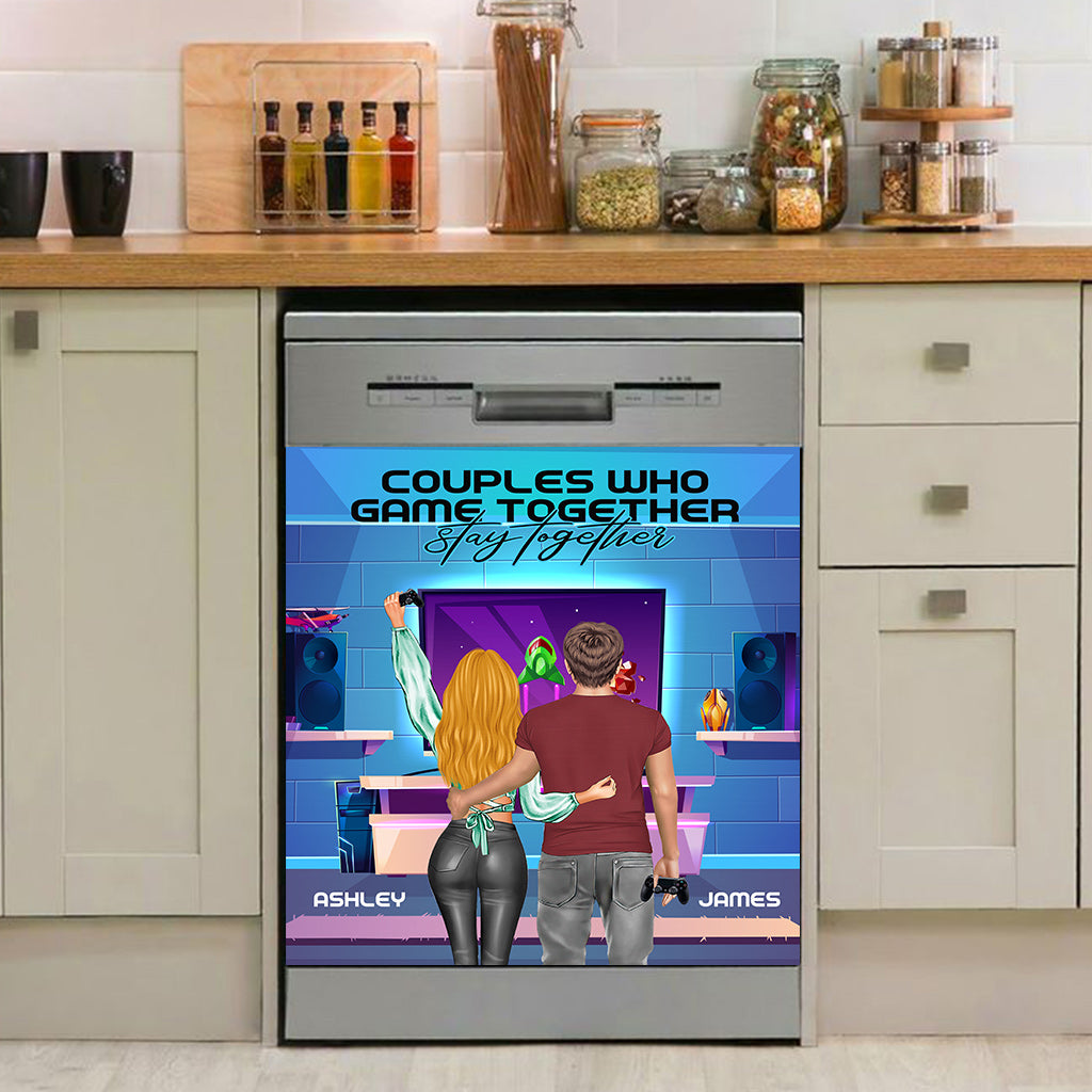 I Will Always Be Your Player Two - Video Game gift for boyfriend, husband, wife, girlfriend - Personalized Dishwasher Cover