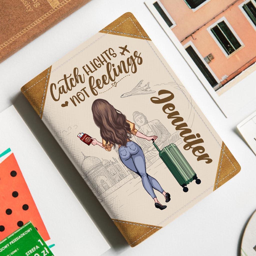 Collectionnez les moments, pas les objets - Cadeau de voyage pour maman, fille, petite-fille, épouse, petite amie, amie - Porte-passeport personnalisé