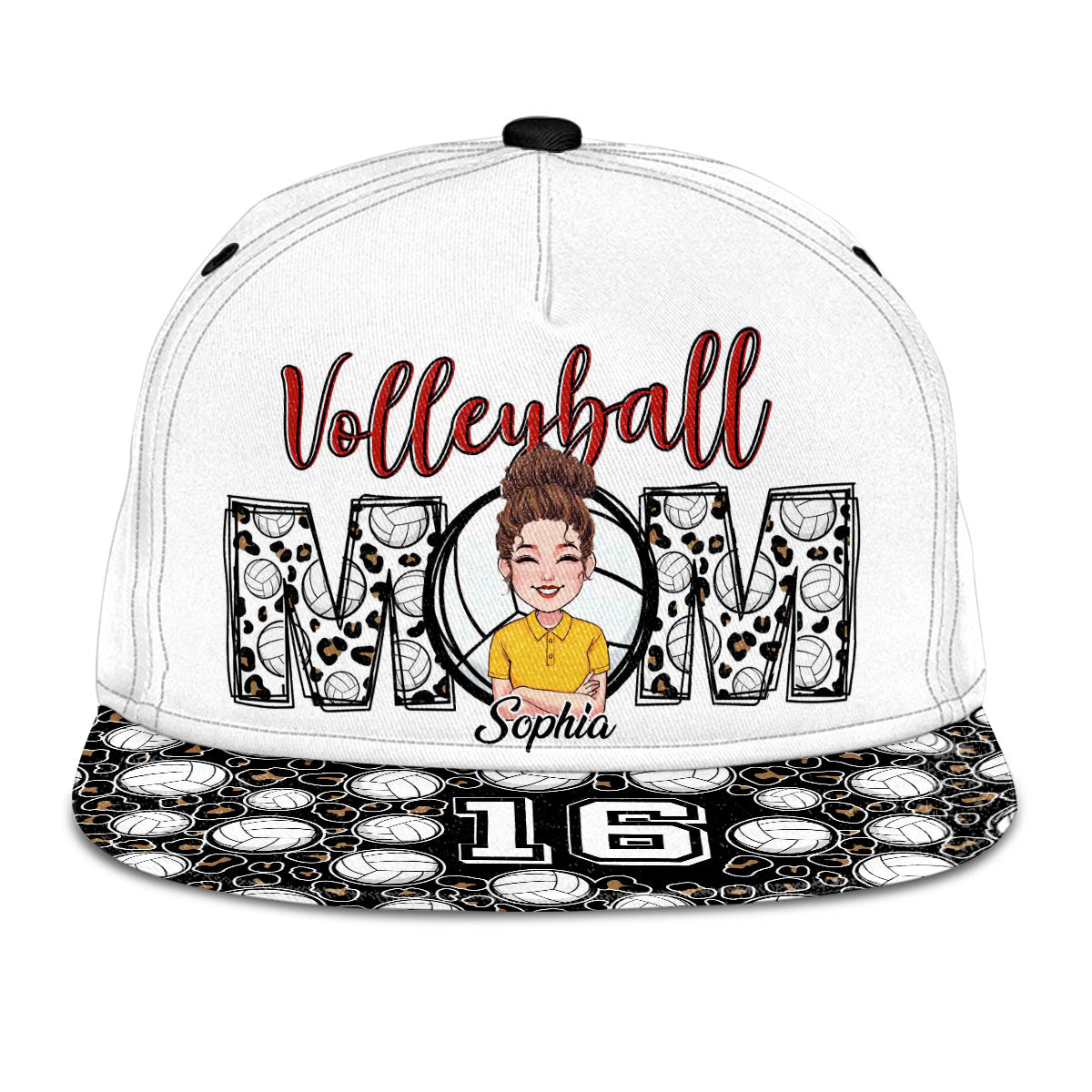 Maman de volley-ball - Casquette de volley-ball personnalisée