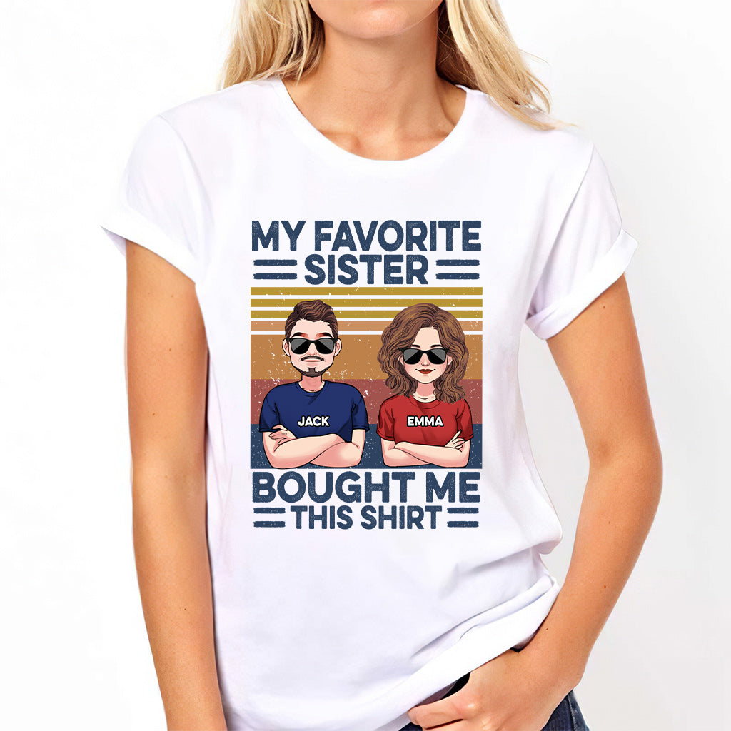 Favorite Sister - Personalized Sibling T-shirt & Hoodie