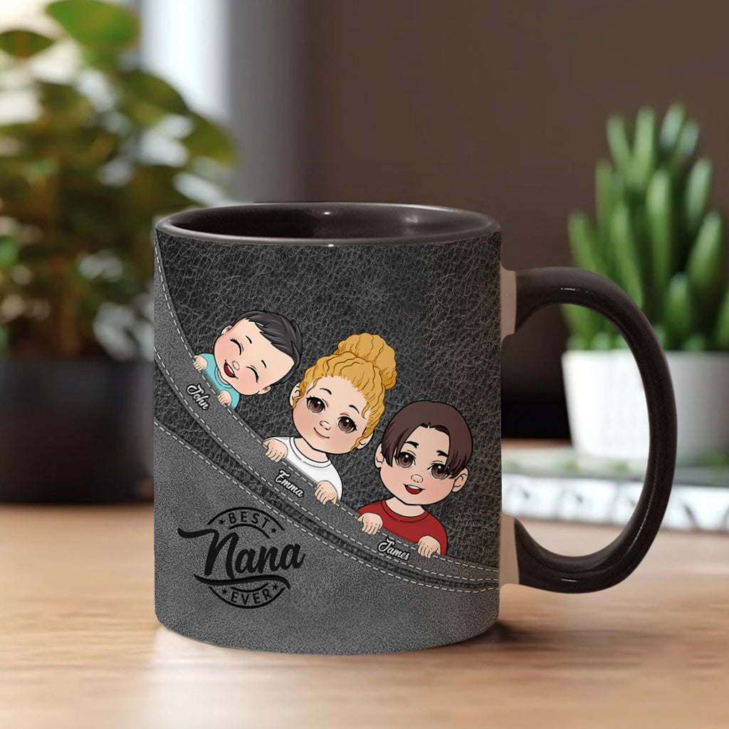 Meilleure grand-mère/meilleur grand-père/papa/maman du monde - Mug personnalisé « Grand-mère »