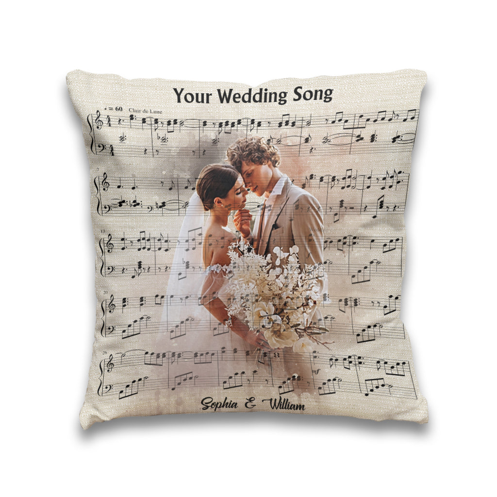 Beautiful In White - Personalized Husband And Wife Throw Pillow