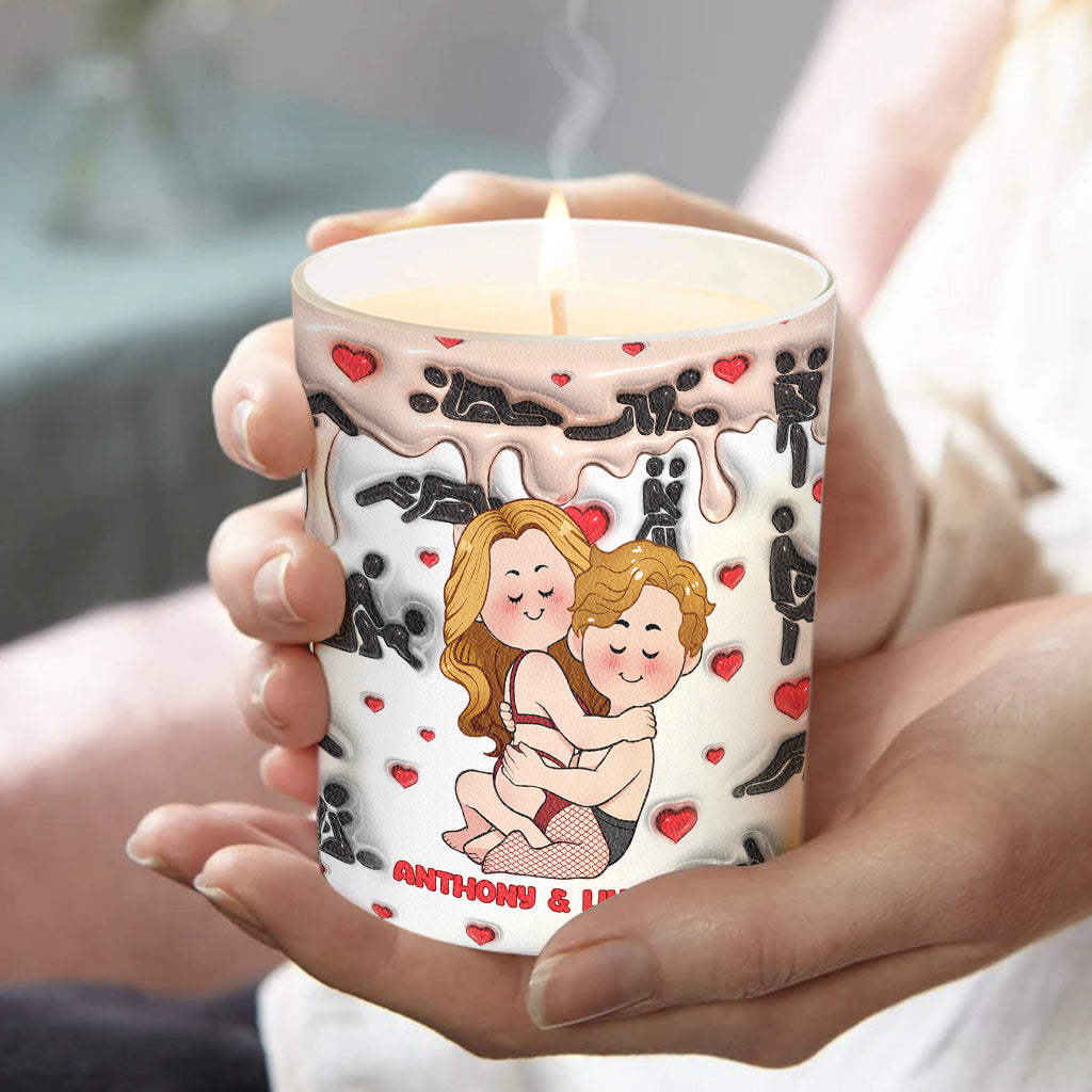 Meilleur couple du monde - Bougie personnalisée pour couple avec couvercle en bois
