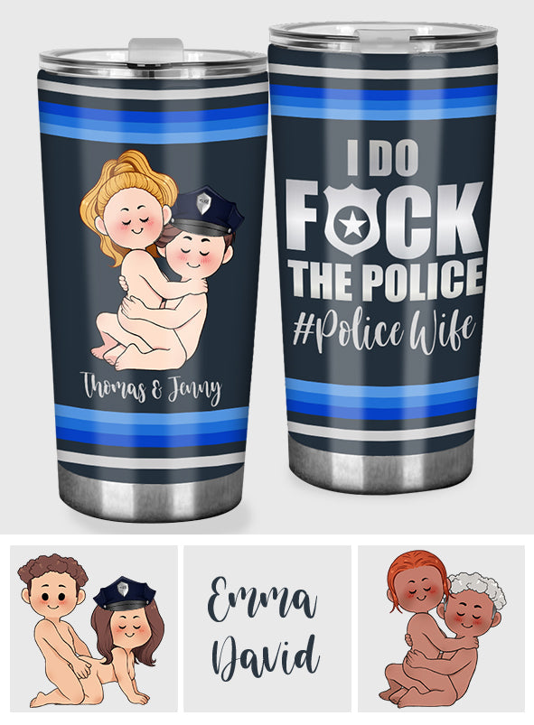 J'adore la police - Gobelet personnalisé pour couple