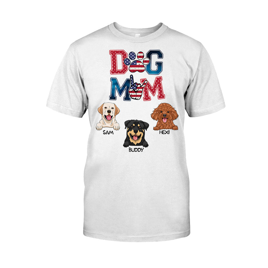 Maman de chien américaine - T-shirt et sweat à capuche personnalisés pour chien