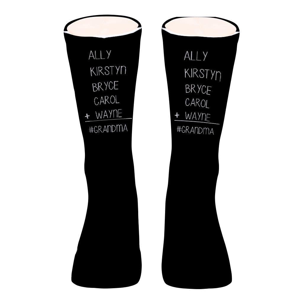 #1 Dad - Gift for dad, grandma, grandpa, mom, uncle, aunt - Personalized Socks