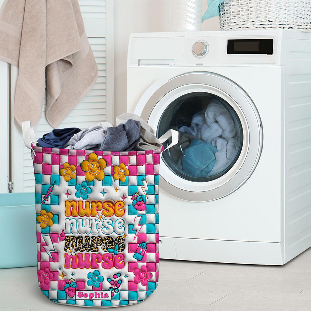 Vie d'infirmière - Cadeau pour une infirmière : maman, elle, épouse, petite amie, amie - Panier de rangement personnalisé