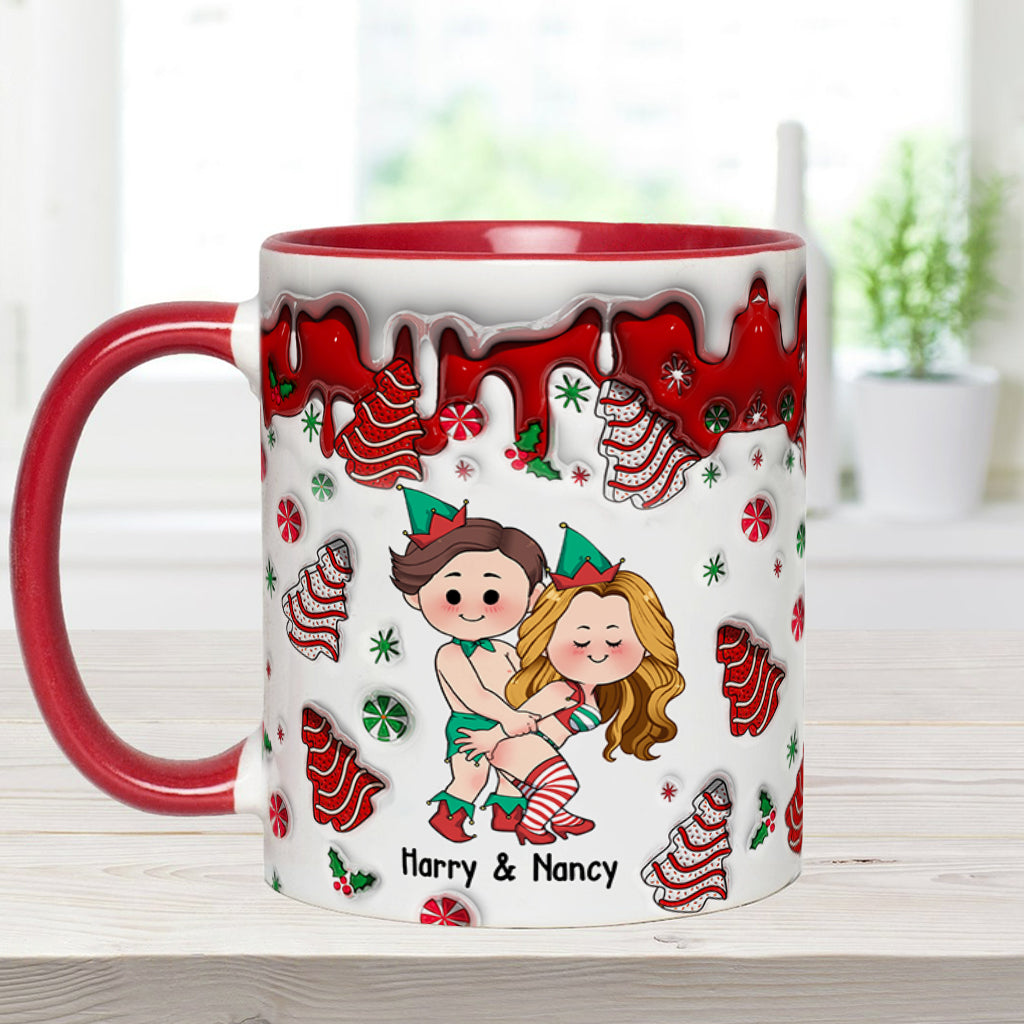 Jingle Balls & Tinsel Tits - Personalized Couple Accent Mug