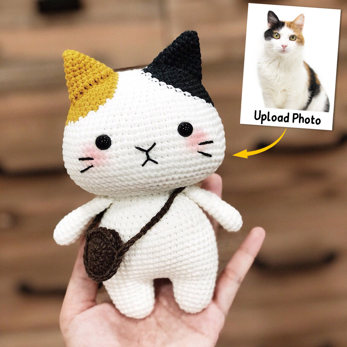 Chat amigurumi au crochet - Cadeau pour les amoureux des chats - Poupée tricotée à la main personnalisée