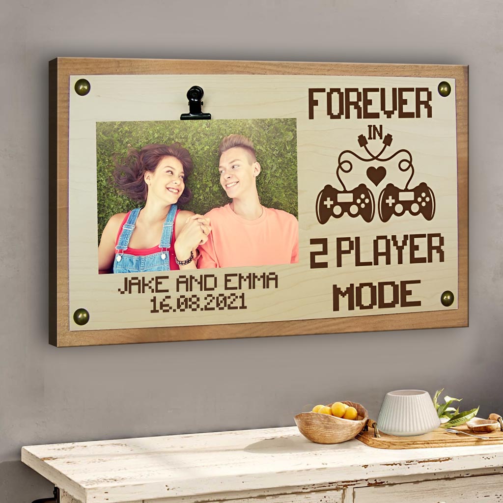 2 Player Mode - Personalized Video Game Canvas And Poster