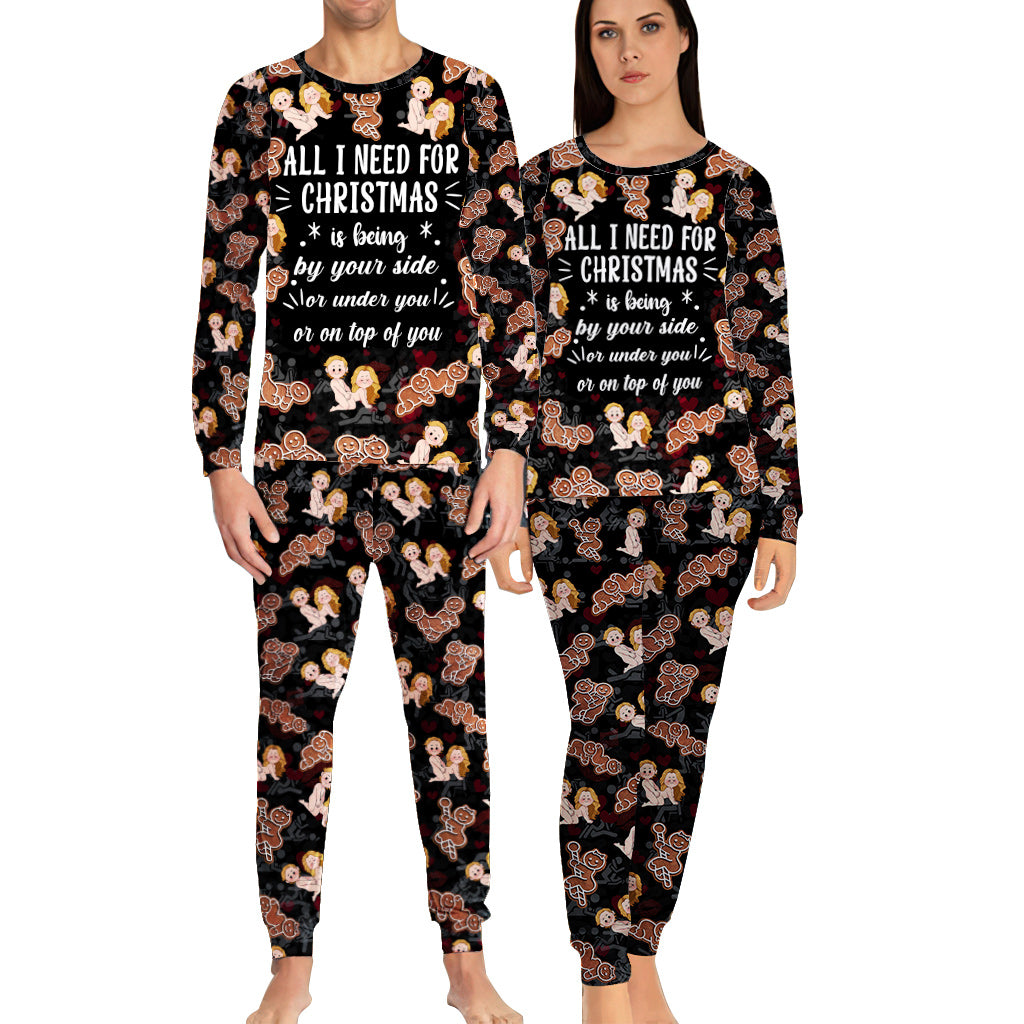 All I Need For Christmas Is You - Personalized Couple Pajamas Set