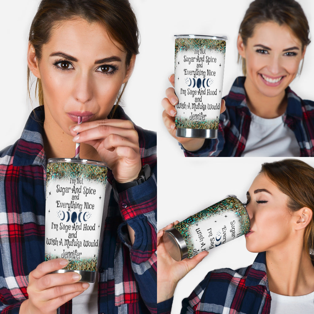Je ne suis pas du sucre et des épices - Gobelet de yoga personnalisé
