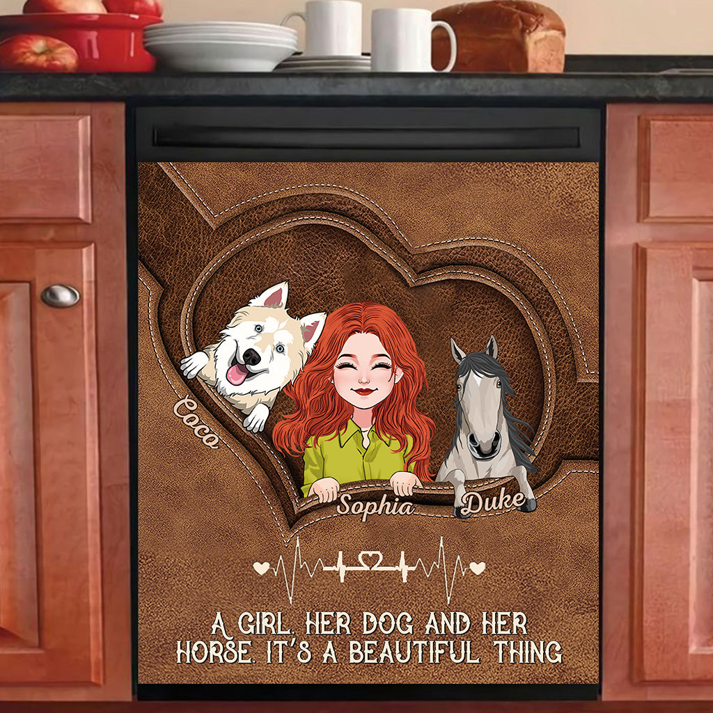 Couvercle de lave-vaisselle papillon personnalisé avec affirmations positives -