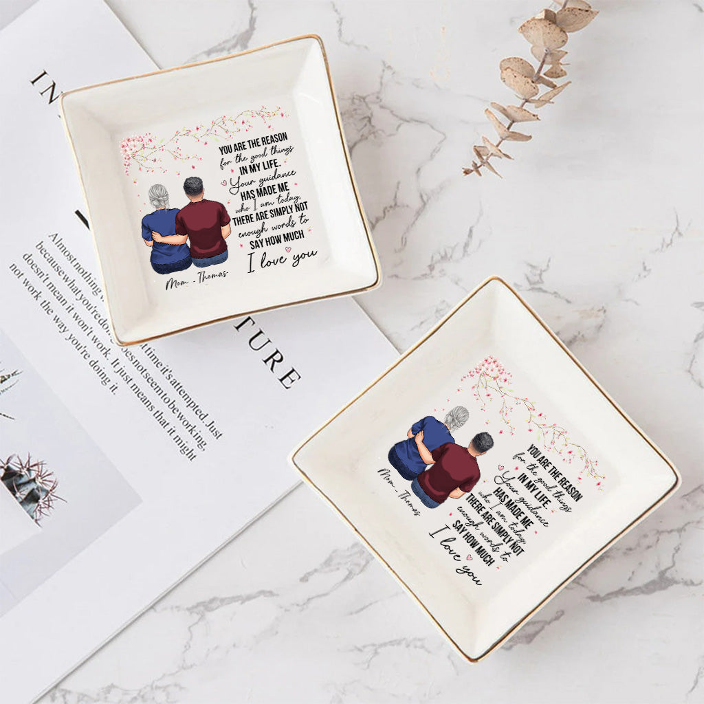 Tu es la raison - Cadeau pour maman, grand-mère - Porte-bijoux personnalisé