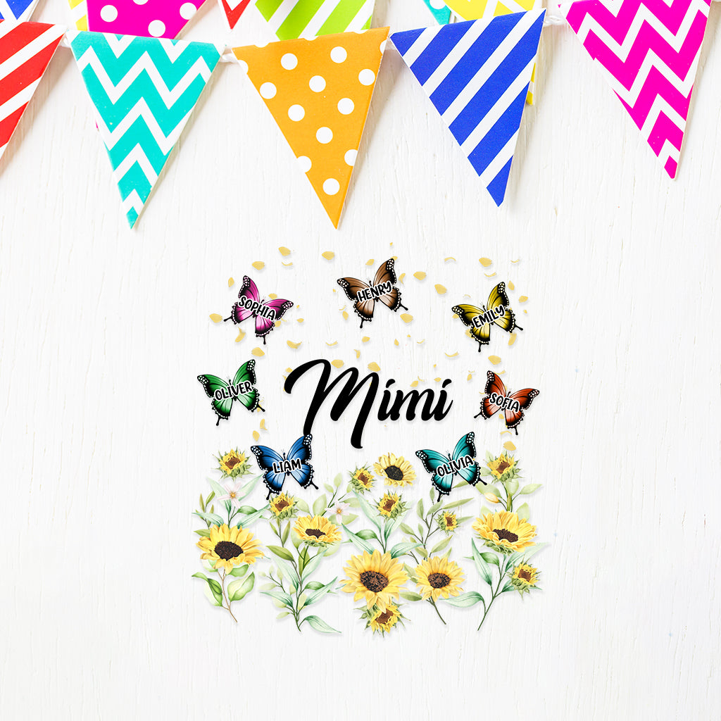 Meilleure grand-mère/Mimi/Nana du monde - Autocollant personnalisé pour grand-mère