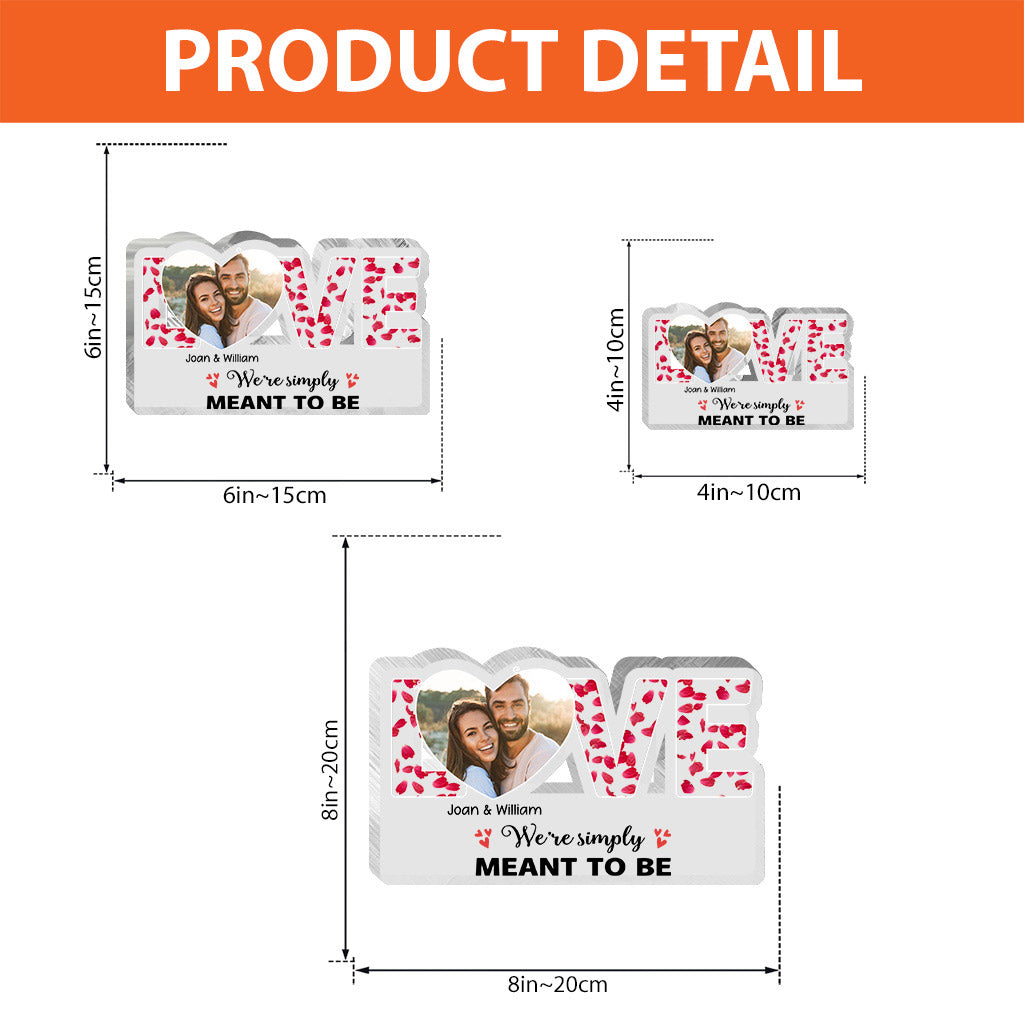 « This Is Us » - Cadeau pour couple (mari, femme, petite amie, petit ami) - Plaque acrylique personnalisée.