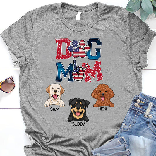 Maman de chien américaine - T-shirt et sweat à capuche personnalisés pour chien