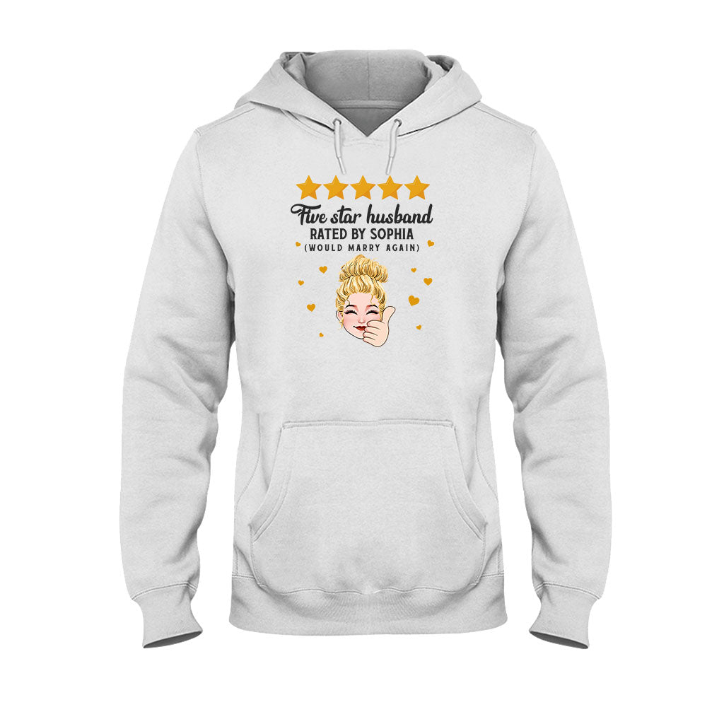 T-shirt et sweat à capuche personnalisés « Mari et Femme Cinq Étoiles »