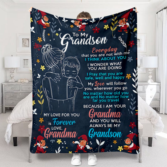 Tu seras toujours mon petit-fils - Couverture personnalisée pour grand-mère