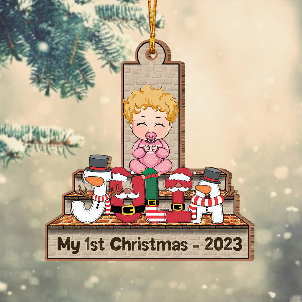 Merry Christmas - Personalized Kid Ornament