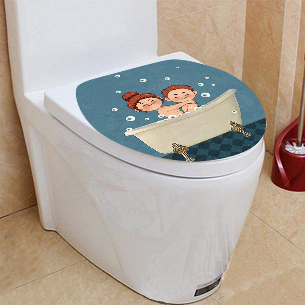 Get Nakey - Ensemble rideau et tapis de bain personnalisés pour couples