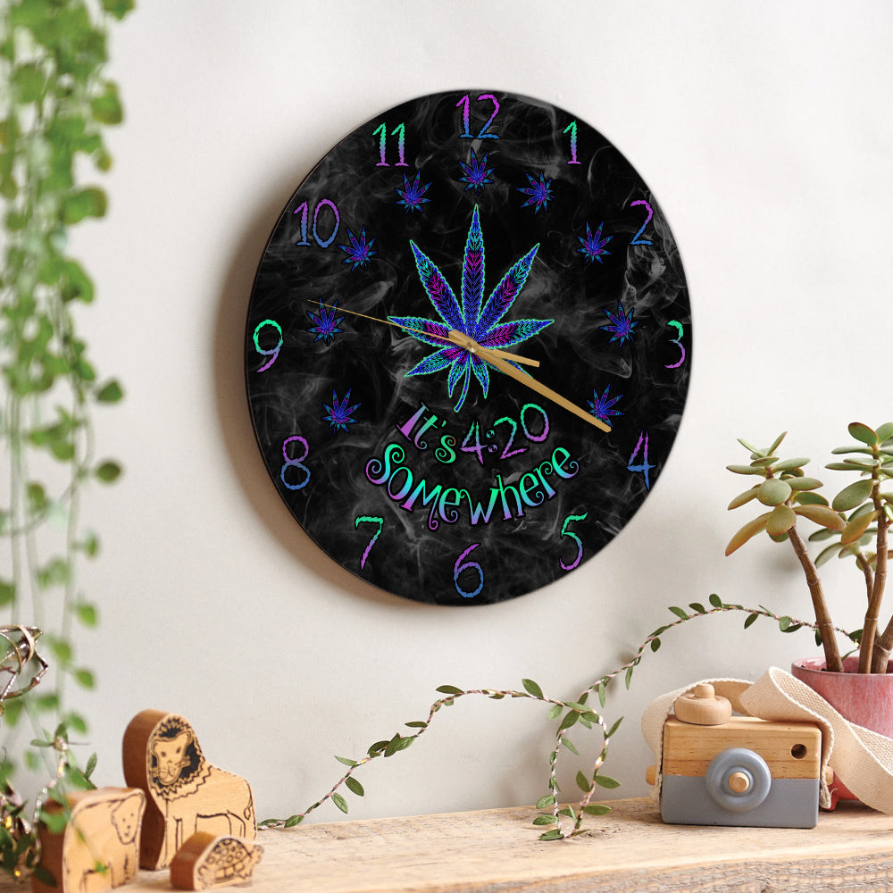 It's 4:20 Somewhere - Weed Wall Clock
