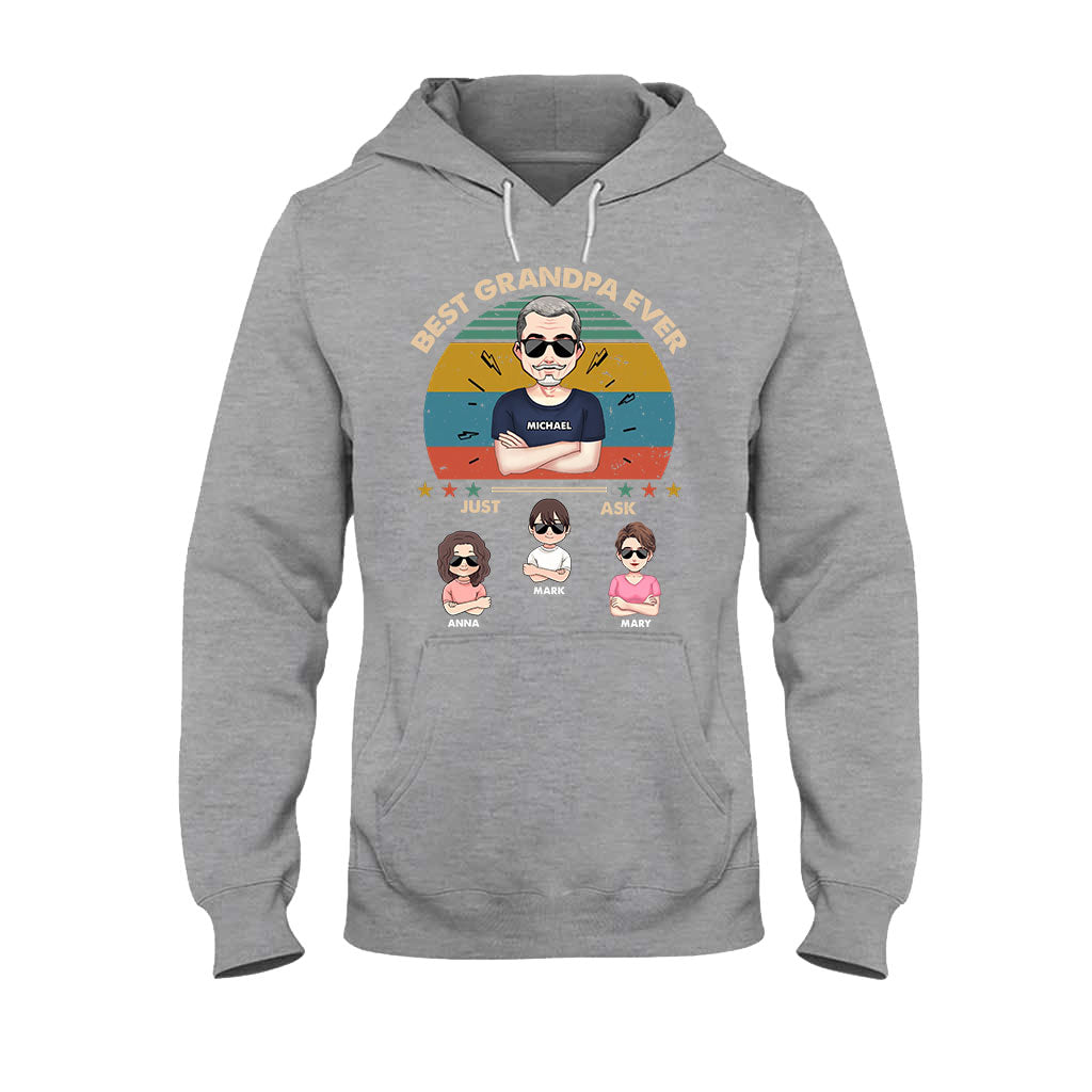 Best Dad Ever - Gift for dad, dad, mom, grandpa, grandma, grandpa - Personalized T-shirt And Hoodie