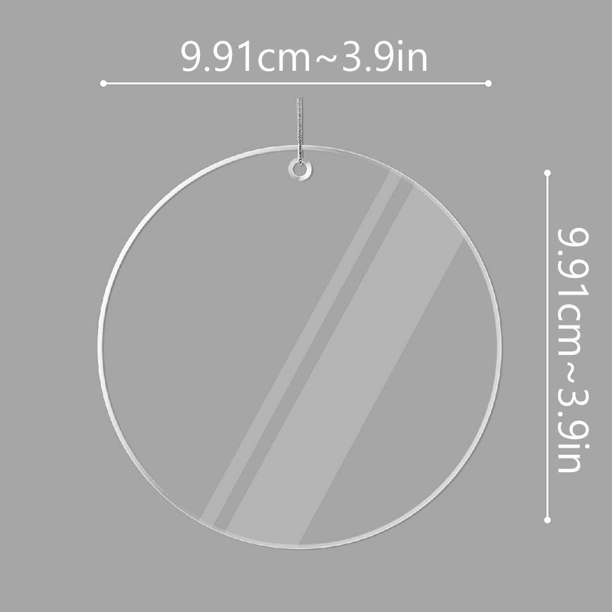 I'm Always With You - Personalized Memorial Circle Transparent Ornament