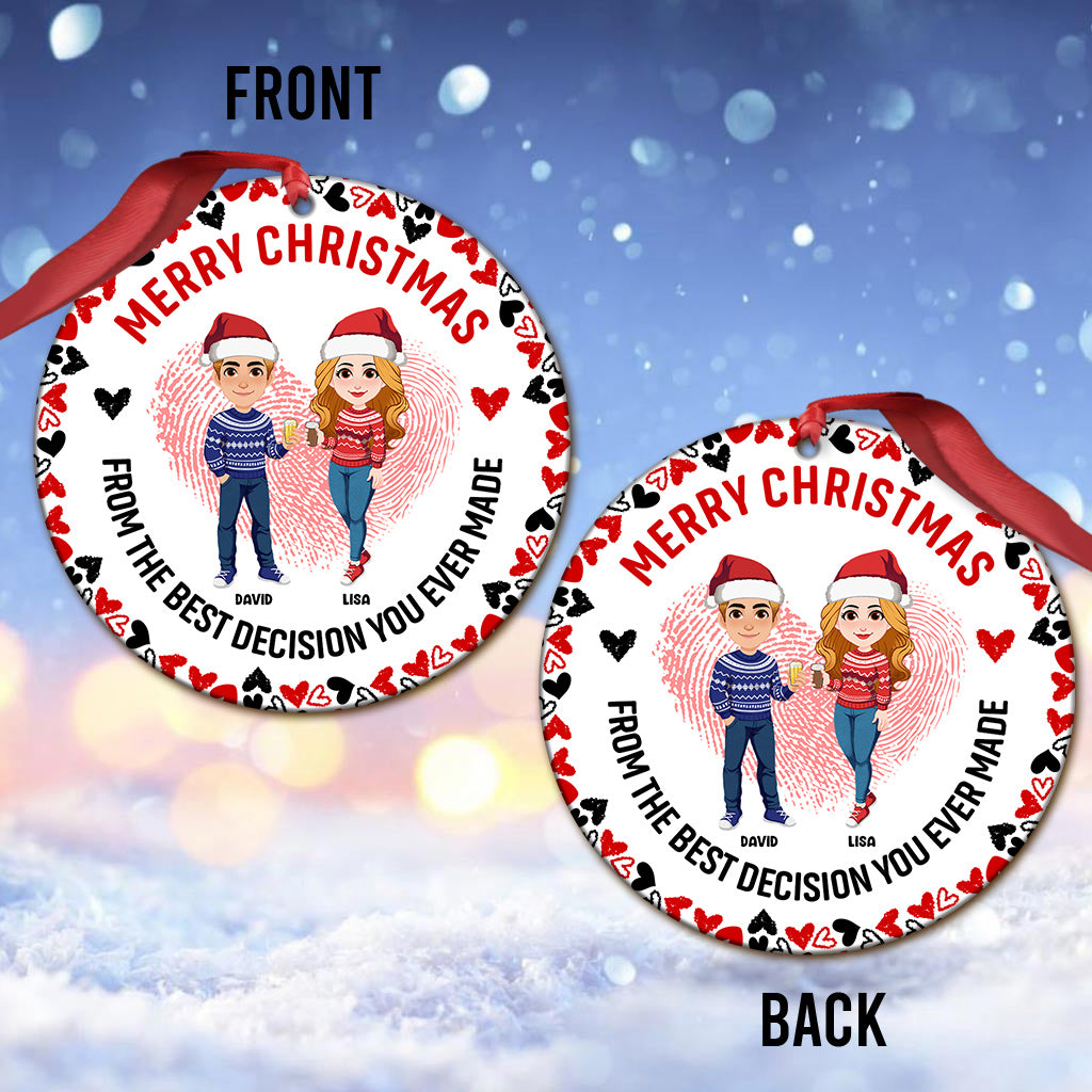 Tu es mon/ma préféré(e) - Ornement personnalisé pour couple