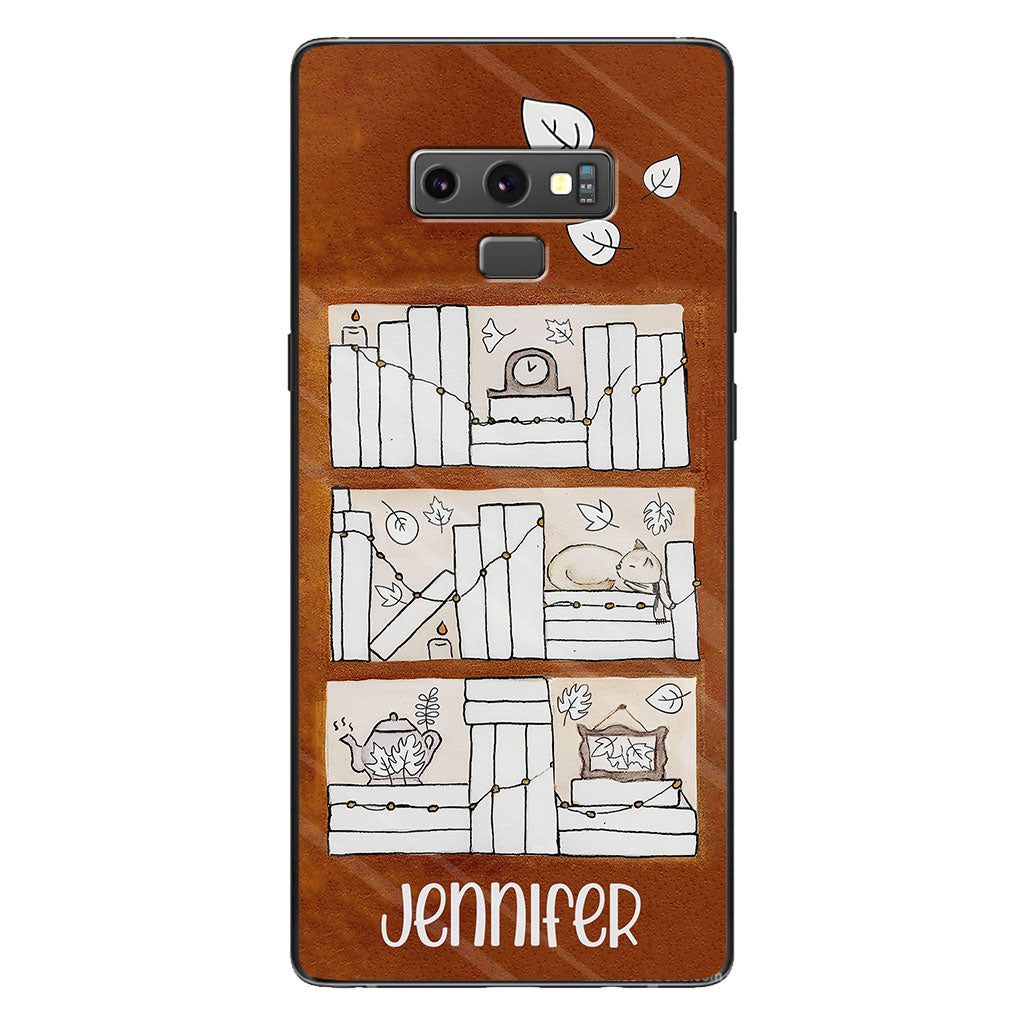 Étui de téléphone personnalisé avec suivi de lecture des quatre saisons - Étui-livre