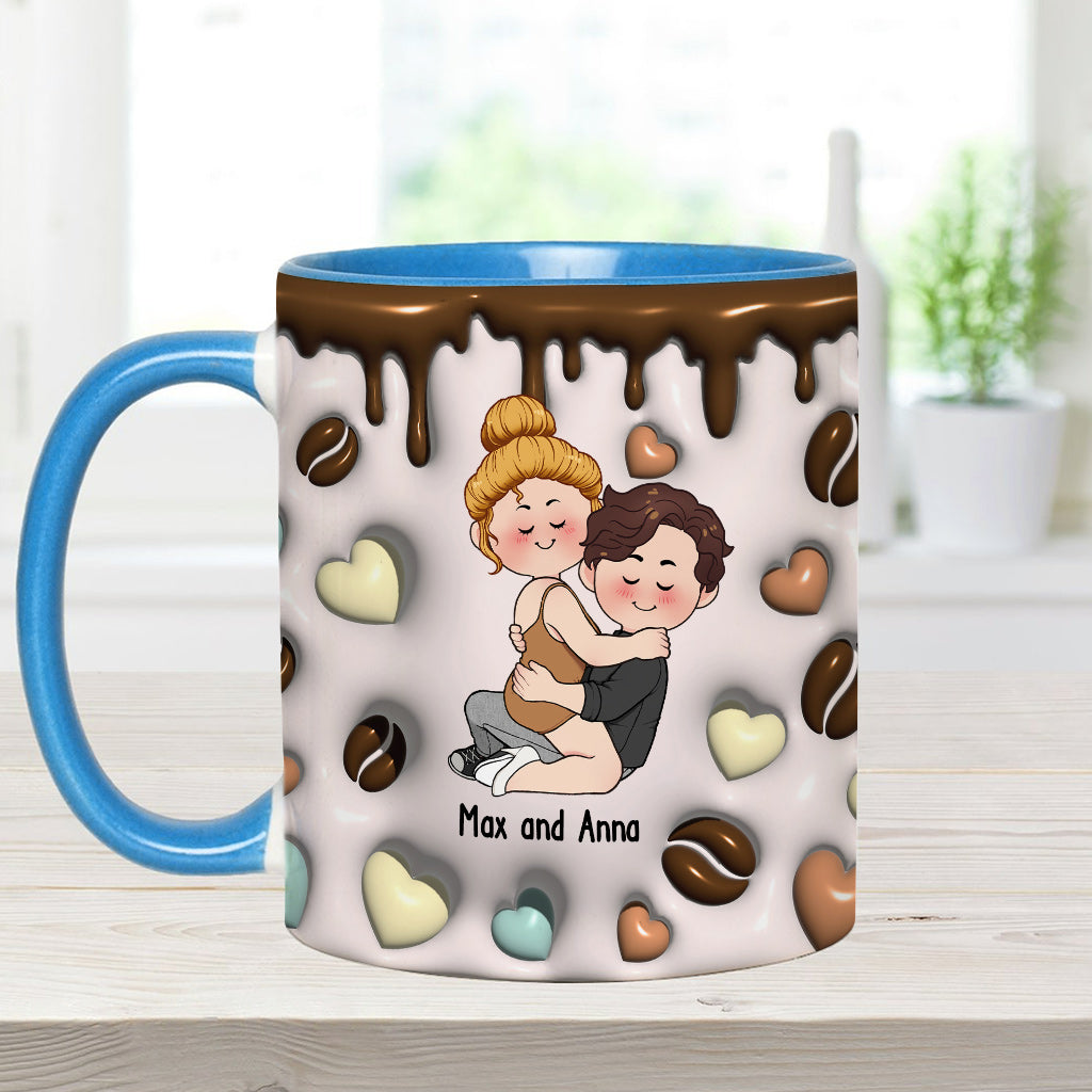 Je t'aime comme j'aime mon café - Mug personnalisé pour couple