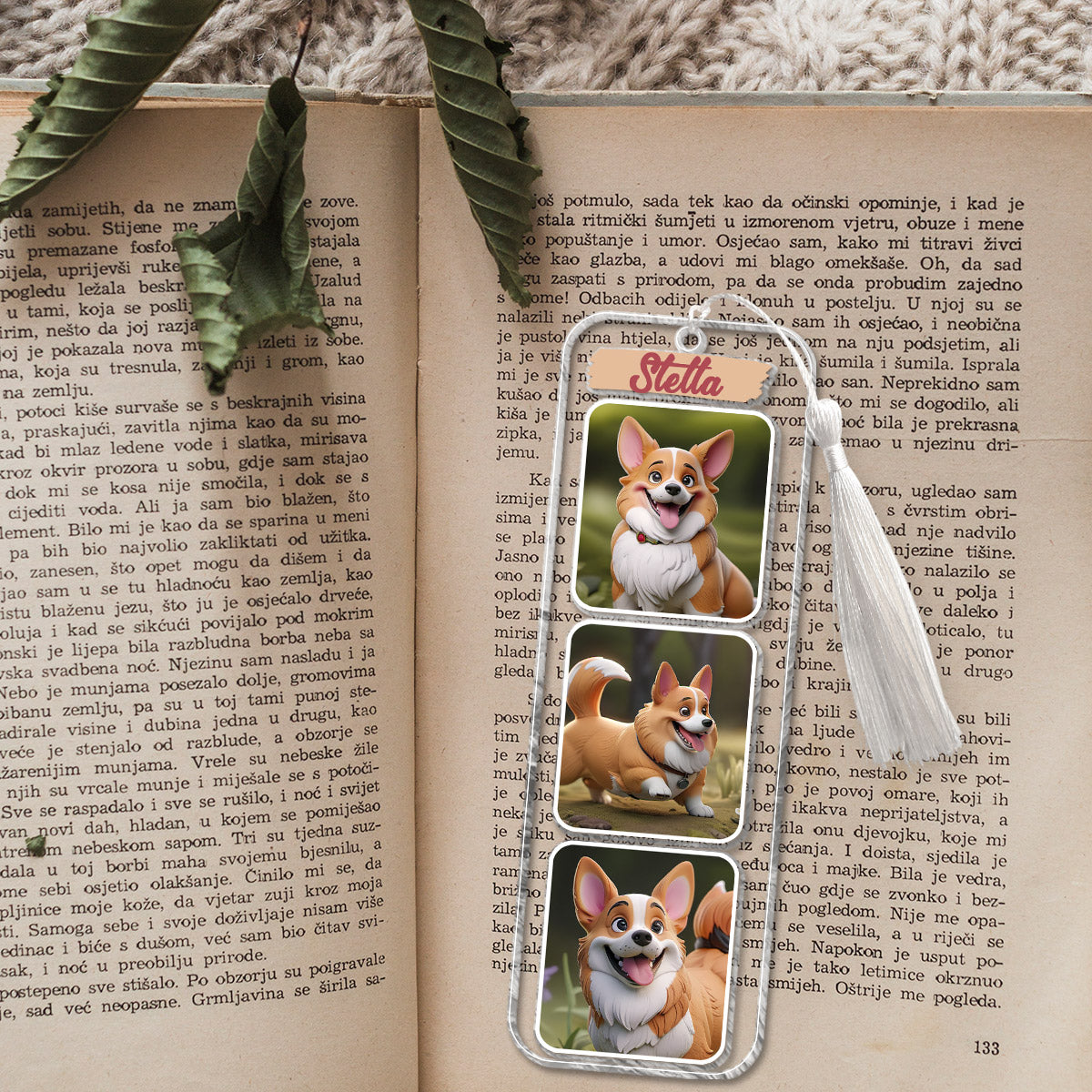 Cartoonize Pet Portrait Photo Collages - Gift for dog lovers, cat lover - Personalized Bookmark (Printed On Both Sides)