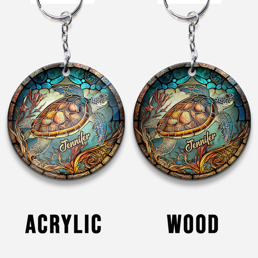 Love Turtles - Personalized Turtle Keychain