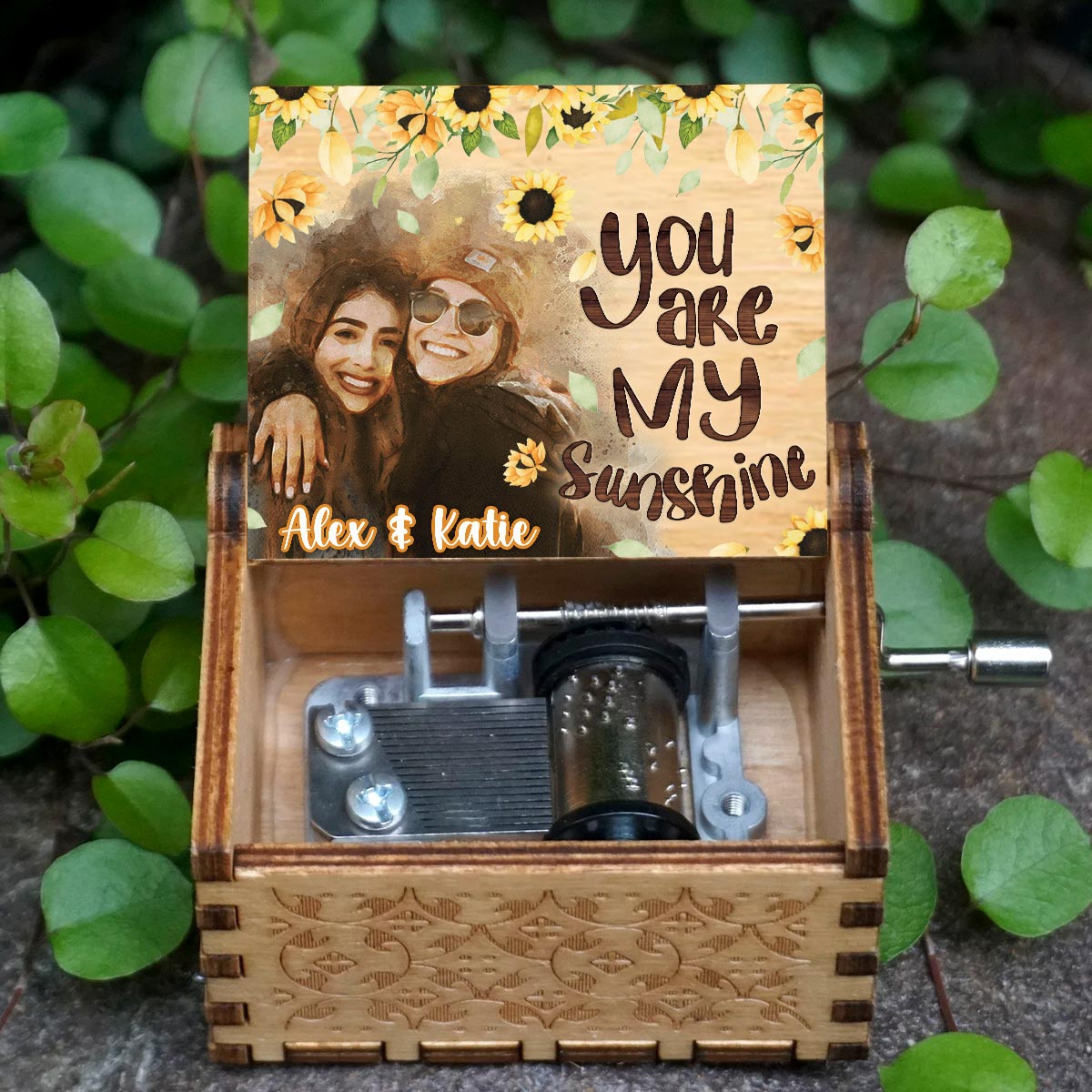 You Are My Sunshine - Personalized Bestie Hand Crank Music Box