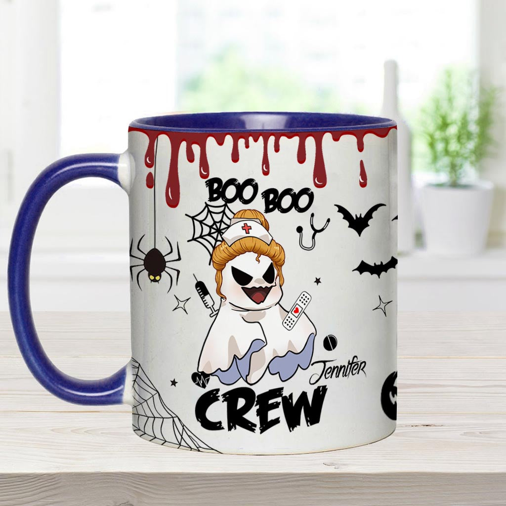 Boo Boo Crew - Personalized Nurse Accent Mug