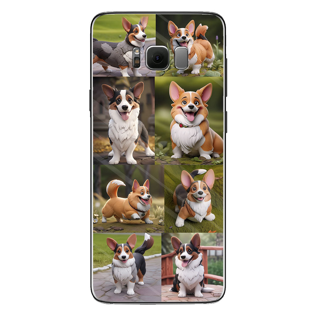 Collage de photos d'animaux de compagnie façon cartoon - Cadeau pour les amoureux des chiens et des chats - Coque de téléphone personnalisée