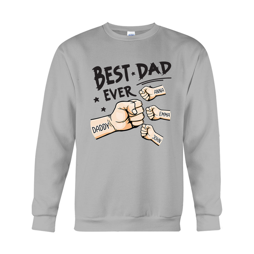 Meilleur papa du monde - T-shirt et sweat à capuche personnalisés pour papa