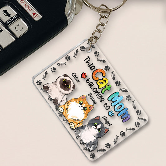 Amoureux des chiens et des chats - Porte-clés personnalisé pour chien