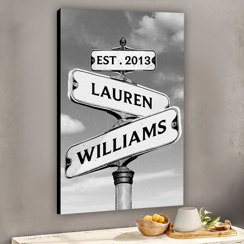 Always Beside You - Personalized Couple Canvas And Poster