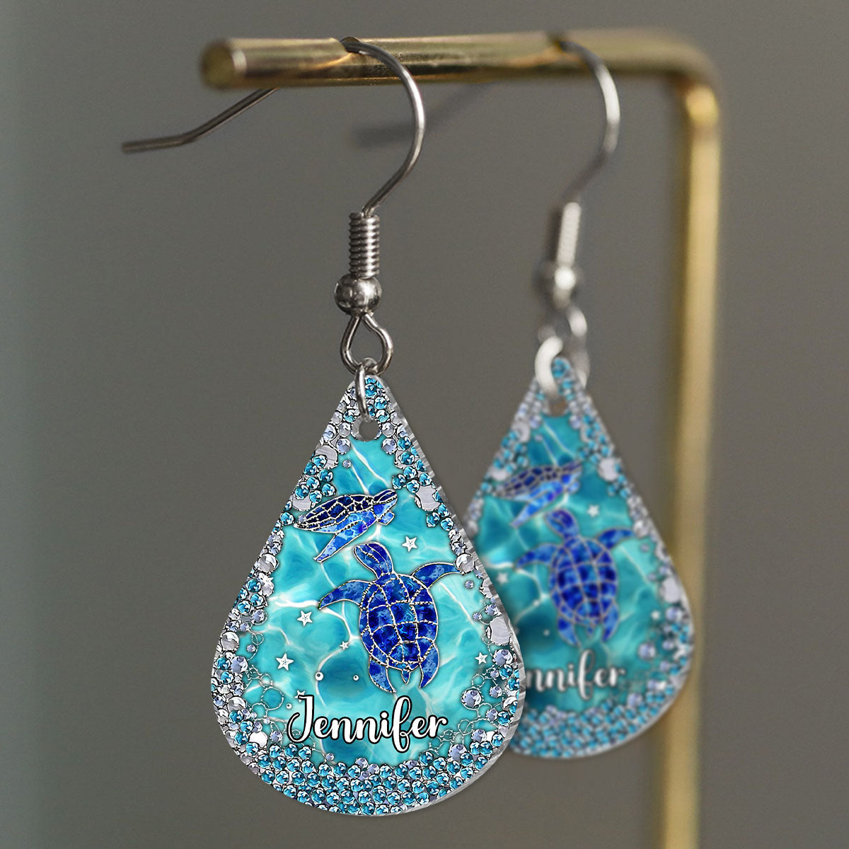Love Turles - Personalized Turtle Earrings