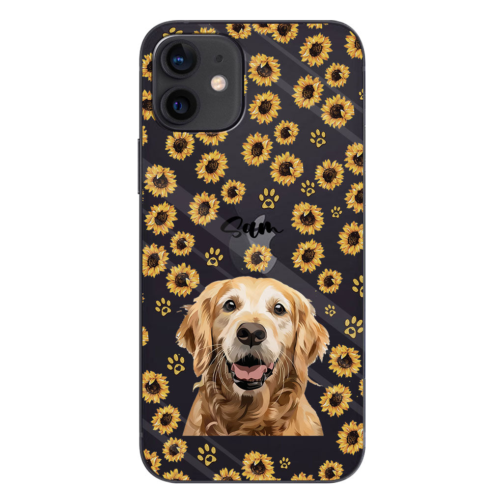 Tu es mon rayon de soleil - Coque de téléphone transparente personnalisée pour chien